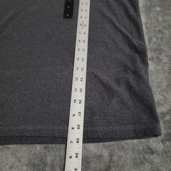 Banana Republic Shirt Men Large Gray Henley Knit Long Sleeve Minimalist NWT