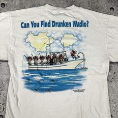 Vintage Where’s Waldo Parody Shirt XL Drunken Waldo