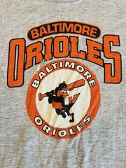 True Vintage 1970’s Baltimore Orioles MLB Baseball T Shirt Size XL Made In USA