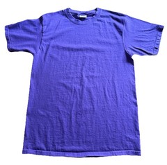 Vintage Pluma Purple T Shirt Blank Sz M 90s Y2K Short Sleeve Heavyweight Cotton