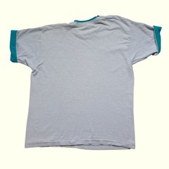 MUNSINGWEAR VTG 90s RETRO USA MADE BLANK REVERSIBLE SLEEVE GRAY T SHIRT SZ M