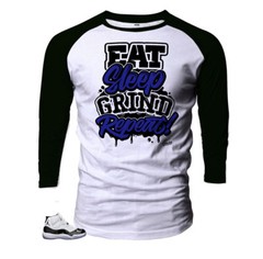 Raglan Shirt Match Jordan 11 Concord – Grind Repeat Shirt