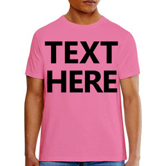 Hanes 5180 Men’s T-Shirt – Custom Print – Add Any Text – Personalized Tee