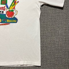 Vintage 90s Teachers Make All Other Professions Possible T Shirt White XL Art