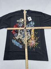 WARREN LOTAS Pumpin Thru Texas T-Shirt Men’s Size L Black Washed