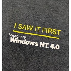 Vintage Microsoft Windows NT 4.0 I Saw It First Tour t-shirt