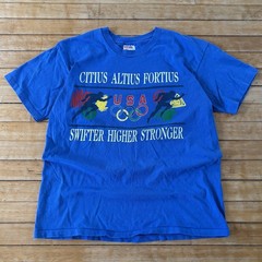 VTG 90s Team USA Olympics 1996 T-Shirt Single Stitch Size L Made In USA RARE