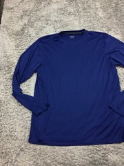 BCG Shirt Mens Size Large Blue Long Sleeve Stretch Athletic