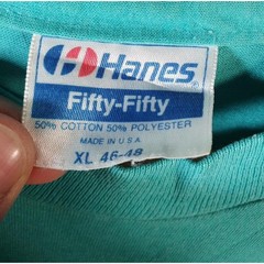Vintage Hanes Canadian Master Point 90s USA Single Stitch T Shirt Mens XL Blue