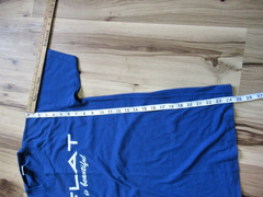Vtg 90s Sportswear T-Shirt M Blue Single Stitch Flat is Beautiful Graphic USA Ma