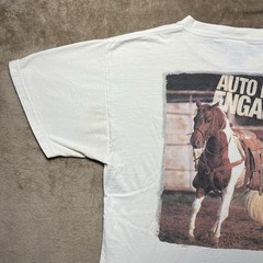 Vintage 90s APHA Horse T Shirt Mens M White Auto Pilot Engaged FOTL