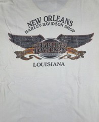 2007 Harley-Davidson New Orleans Louisiana Long Sleeve Pocket with Flame Sleeve