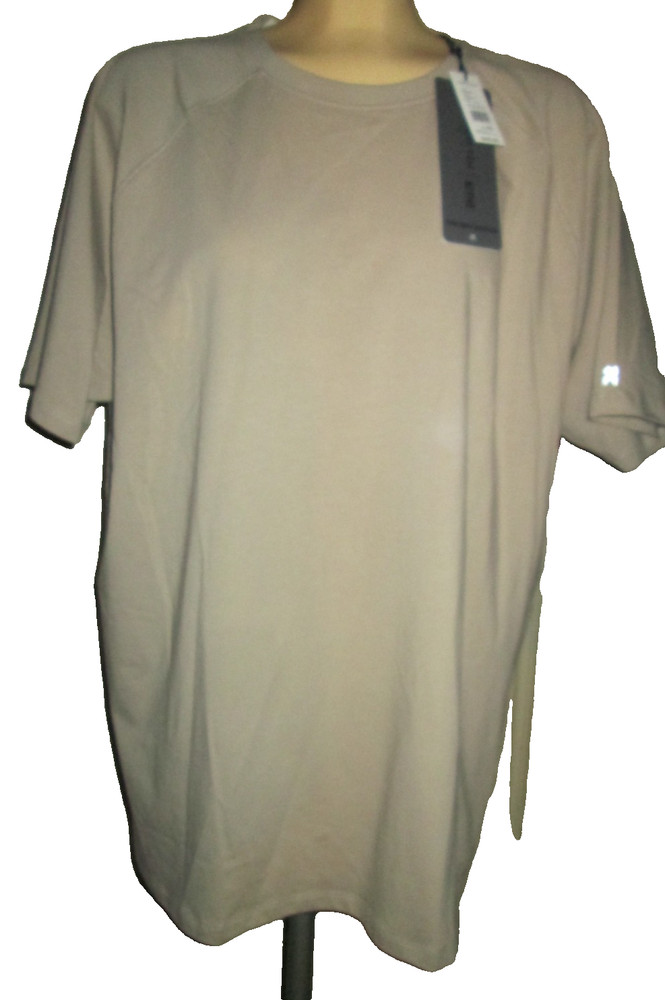 Kenneth Cole Men’s Active Tech Crew Neck Short Sleeve T-Shirt-Sz XXL-khaki-NWT