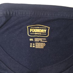 Men’s The Foundry Supply Co. Blue Pocket T Shirt 5XL