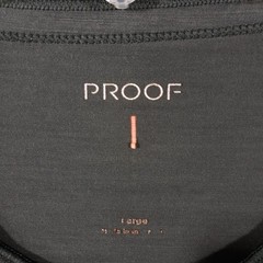 Proof T-Shirt Mens Large Gray Merino Wool Nylon Blend Snap