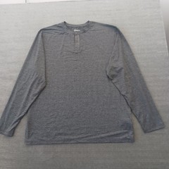 Quince Henley Shirt Men XXL Flowknit Ultra Soft Long Sleeve Performance Gray