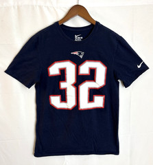 Devin McCourty New England Patriots #32 Men’s Medium Nike NFL Blue S/S T-Shirt