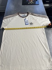 Retro Adidas Originals 3 Stripes California T Medium Wonder White Beige BNWT