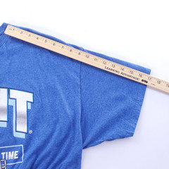 Bud Light Football Club T-Shirt Mens 2XL Blue Double Sided Graphic Beer Tee