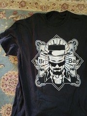 Breaking Bad Heisenberg Graphic T-Shirt Black Short Sleeve Size Large Men’s