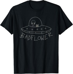 Badflower Alien Cat Funny For Men Women T-Shirt