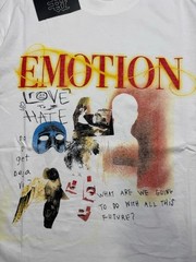 Mixed emotions tee shirt Black/White Size XL