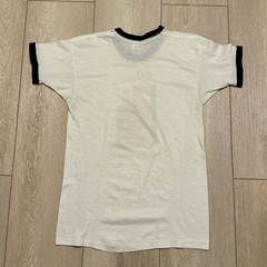 Vintage 80s Johnnie Walker Black Label ringer tee shirt size medium White
