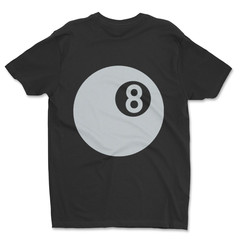 DTF Eight Ball/ Custom Unisex Soft Style T-Shirts, Next Level- Cotton