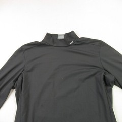 REI Shirt Mens XL Long Sleeve High Neck Outdoors Midweight Black Stretch