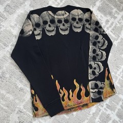 Satoshi Nakamoto Lost Boys Skull Thermal Long Sleeve Shirt