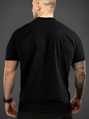 Comfortable Regular Fit Trendy Men’s Casual T-Shirt White Lines ‘GOD’ Print