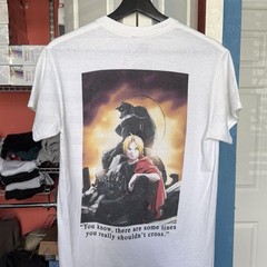 Fullmetal Alchemist Brotherhood Edward & Alphonse White Cotton Tee S