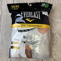 New Everlast Mens 3 Pack V-Neck T-Shirts Size XL