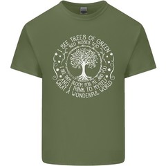 Trees What a Wonderful World Environment Mens Light Cotton T-Shirt