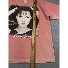 Vintage Chely Wright Single White Female T Shirt Men XL Pink Graphic Music