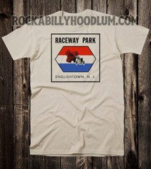 Retro Hot Rod Tee T Shirt Drag Racing Raceway Park NJ Englishtown