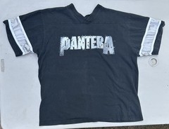 VTG Pantera Football Jersey Shirt XL Winterland Heavy Metal Band Tee Black VNeck