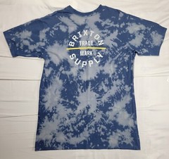 Brixton T Shirt Men’s XL Logo Front And Back Tie Dye Standard Fit