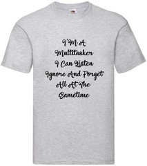 Multitasker Funny Humorous Novelty T Shirt Various Colours And Sizes