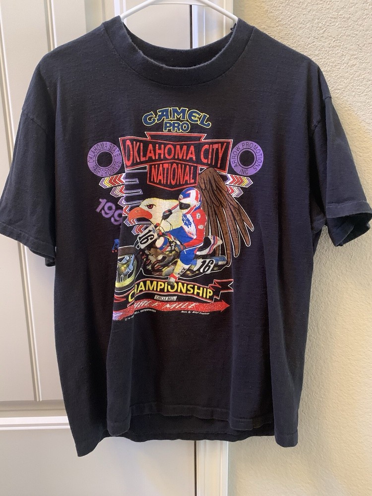 Vintage 1992 CAMEL PRO Oklahoma City National Championship Moto-X Shirt-XL
