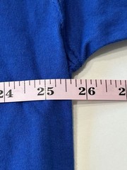 NOS Vintage 90s PLUMA Heavyweight 100% Cotton Blue Long Sleeve T Shirt XXL USA