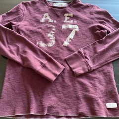 American Eagle Shirt XL Waffle Thermal Y2k Long Sleeve Graphic Preppy Grunge