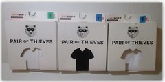 Pair of Thieves Men’s Undershirt Black Gray White T-Shirt SINGLES Choice