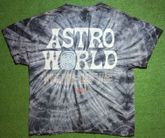 Travis Scott Astroworld Tour Wish You Were Here Tie Dye Shirt Rap Art Tee XL