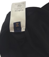 Louis Vuitton Men’s Black Embroidered Logo Tee Size L 100% Cotton Made In Italy