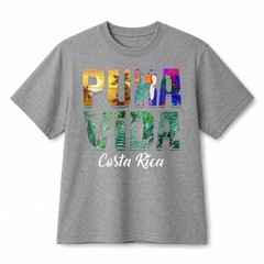 Pura Vida Costa Rica Tropical Graphic T-Shirt Vacation Souvenir Cotton Tee