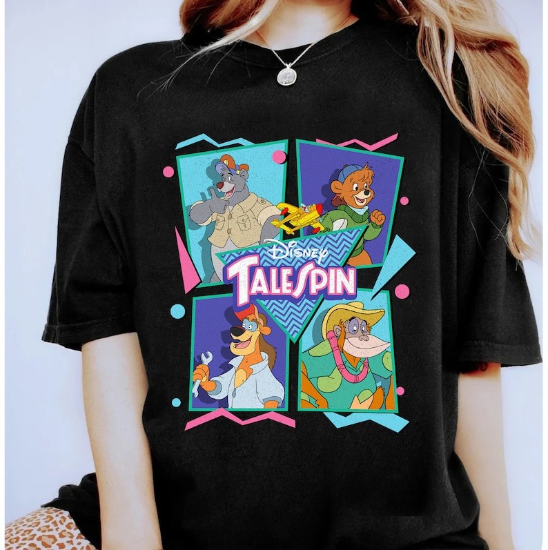 Disney Talespin Characters Group T-SHIRT UNISEX1