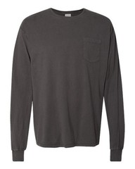 ComfortWash by Hanes Unisex Garment-Dyed Long Sleeve T-Shirt With a Pocket – GDH