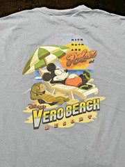 Vintage Disney Parks Vero Beach Resort T-Shirt, Light Blue, Size: 2XL XXL