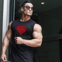 Gym Tank Top Fitness Bodybuilding Vest Mens Sleveless Shirt